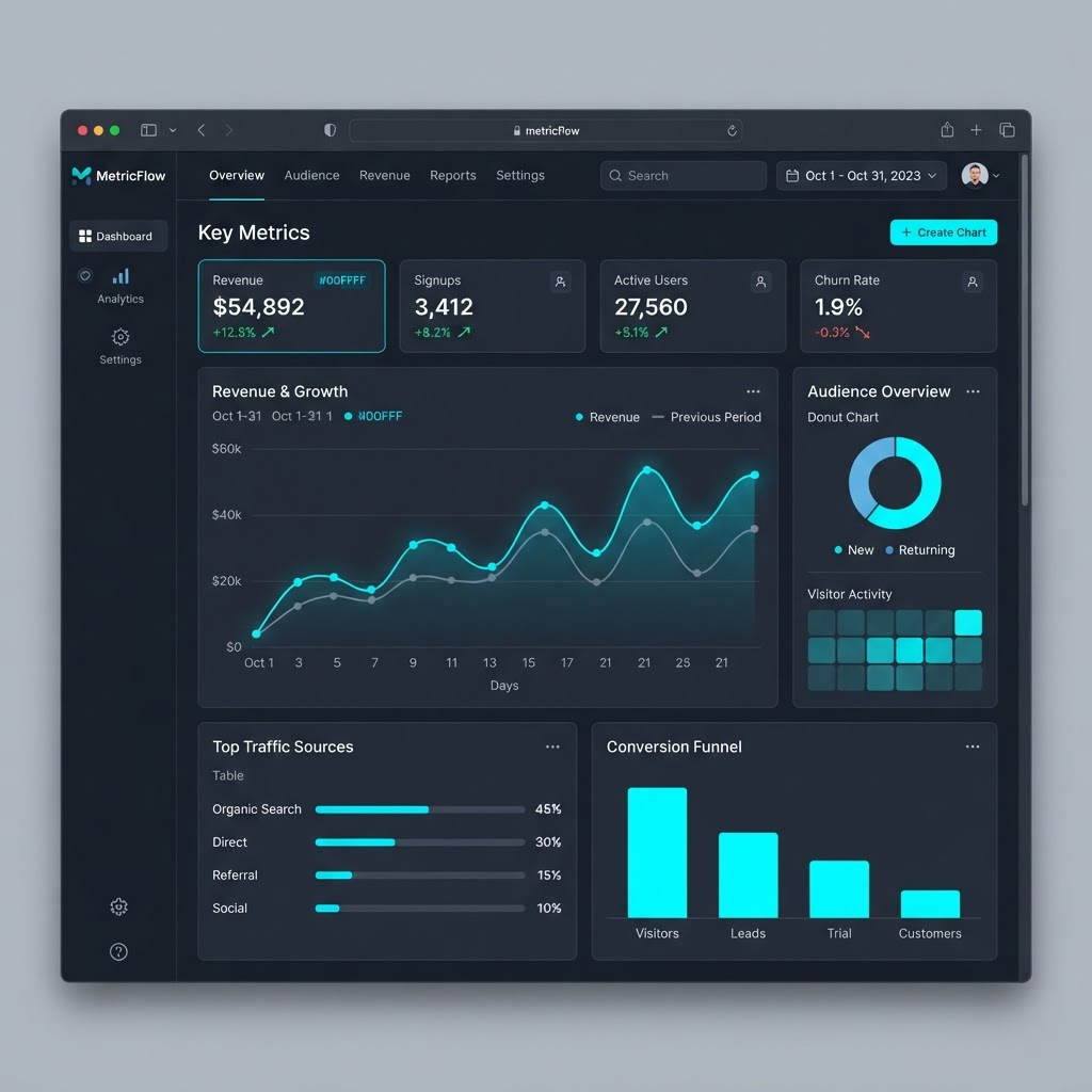 Pulse Analytics interface preview