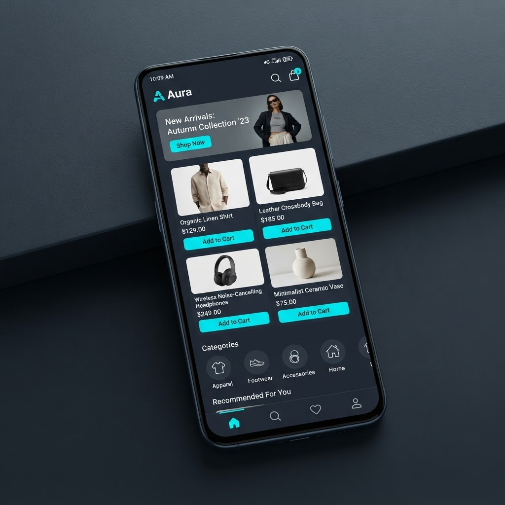 Marketplace Mobile interface preview